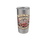 Warning Worm Enthusiast Farming Compost Stainless Steel Insulated Tumbler