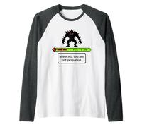 Warning: You are Not Prepared. Gamer Boss Fight Raglan Baseball Tee