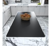 Warome Heat Resistant Mat, 47"x 23" Silicone Mat, Extra Large Silicone Mats for Kitchen Countert, Nonslip Kitchen Countertop Protector for Baking/Crafts, No Creases-Black