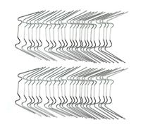 Warooma Greenhouse Glazing Clip, 100 Pcs Spring Wire W Type Clips Stainless Steel Leaf Spring Clips Fixing Clips for Greenhouse Glass House Twin-hall Web Sheets