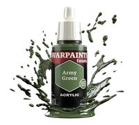 The Army Painter, Warpaints Fanatic Army Green Single Acrylics, Miniature Hobby Painting, Quality Paint for Miniature Wargaming