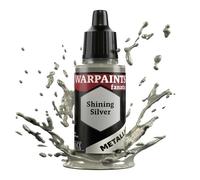 The Army Painter, Warpaints Fanatic Metallics Shining Silver Single Acrylics, Miniature Hobby Painting, Quality Paint for Miniature Wargaming