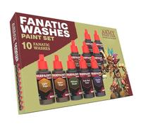 The Army Painter, Warpaints Fanatic Washes Paint Set, 10 x 18 ml Acrylic Paints - Model Paint Washes and Shades for Miniature Models, Warhammer & Dnd miniatures