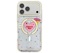 WarpHex for iPhone 17 Pro Max Case, Cute, Girls' Style, Includes Magnetic Stand, Compatible with MagSafe, Shockproof, (Heart/Yellow, iPhone 17 Pro Max)