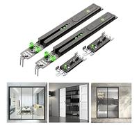 WARQO 2PCS Closet Door Soft Close Mechanism Hardware Kit, Spring Buffer Damper-Fit Door for 30-110LBS Door Mute Wardrobe Heavy Drawer Cabinet Slide (Color : 5-15kg)