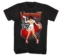 Warrant American Glam Metal Band Cherry Pie Black 2-Sided Adult T-Shirt Tee
