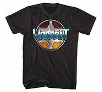 Warrant Band Logo Men's T Shirt Sheriffs Badge Glam Metal Band Tee 80s Music Top Black