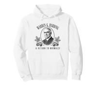 Warren G Harding Return to Normalcy Historical Portrait Pullover Hoodie