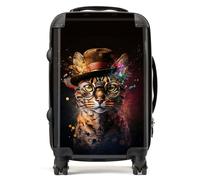 Warren Reed Bengal Cat And Hat Splashart Suitcase - Cabin