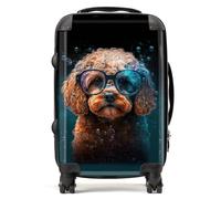 Warren Reed Cavapoo Dog Face Splashart Suitcase - Cabin