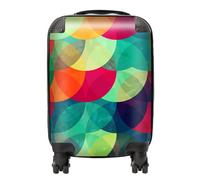 Colourful Grunge Circle Pattern Suitcase Warren Reed - Designer Red Mini Cabin