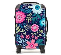 Warren Reed Cute Colourful Flower Pattern Suitcase - Cabin