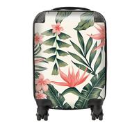 Warren Reed Dark Tropical Green Leaves Suitcase - Small