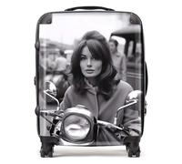 Warren Reed - Designer 1960 Out On The Bike Suitcase - Lightweight Hard Case, TSA Lock, 4 Spinner Wheels