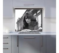 Warren Reed - Designer 1960 Riding Out Kitchen Splashback in Black | Size: 600mm x 650mm Warren Reed - Designer Black 600mm x 650mm