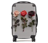 Warren Reed Designer 3 Red And Pink Roses Suitcase - Cabin