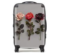 Warren Reed Designer 3 Red And Pink Roses Suitcase - Medium