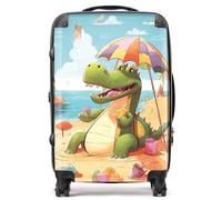 Warren Reed - Designer A Crocodile On A Beach Holiday Suitcase Medium, Multi