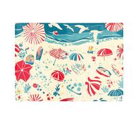 A Day At The Beach Chopping Board Warren Reed - Designer Multi One Size