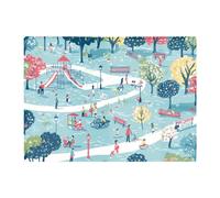 Warren Reed - Designer A Day At The Park Chopping Board, Multi