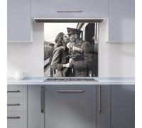 Warren Reed - Designer A Kiss Goodbye Kitchen Splashback W600Mm X H600Mm, Multi