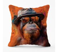 Warren Reed - Designer A Kiss Goodbye Kitchen Splashback in Orange | Size: 60 cm x 60 cm Warren Reed - Designer Orange 60 cm x 60 cm