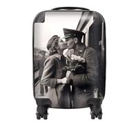 Warren Reed - Designer A Kiss Goodbye Suitcase - Lightweight Hard Case, TSA Lock, 4 Spinner Wheels