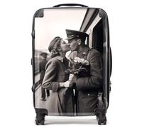 Warren Reed - Designer A Kiss Goodbye Suitcase - Lightweight Hard Case, TSA Lock, 4 Spinner Wheels
