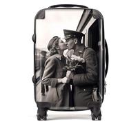 Warren Reed - Designer A Kiss Goodbye Suitcase - Lightweight Hard Case, TSA Lock, 4 Spinner Wheels