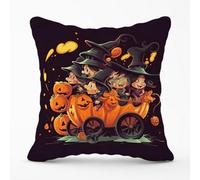 Warren Reed Designer A Magical Pumpkin Carriage Cushions 45Cm X 45Cm