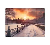 Warren Reed - Designer A Snowy Walk In London Chopping Board, Multi
