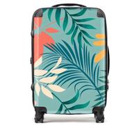 Warren Reed - Designer Abstract Bright Colorful Tropical Leaves Suitcase Medium, Multi