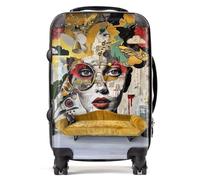 Warren Reed Abstract Face Behind Sofa Suitcase - Cabin
