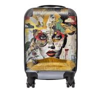 Warren Reed Abstract Face Behind Sofa Suitcase - Small