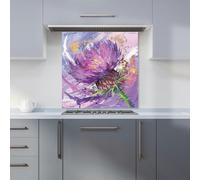 Warren Reed - Designer Abstract Thistle Explosion Kitchen Splashback W600Mm X H600Mm, Multi