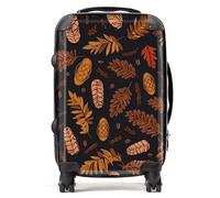 Warren Reed - Designer Autumn Leaves And Pinecones Suitcase Cabin, Multi