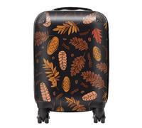 Warren Reed - Designer Autumn Leaves and Pinecones Suitcase - Lightweight Hard Case, TSA Lock, 4 Spinner Wheels