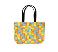 Warren Reed - Designer Baby Watercolour Blanket Pattern Beach Shopper Tote Bag in Yellow Warren Reed - Designer Yellow