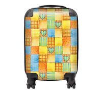 Warren Reed - Designer Baby Watercolour Blanket Pattern Suitcase in Yellow | Size: Medium Warren Reed - Designer Yellow Medium