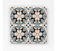 Warren Reed - Designer Beige & Brown Abstract Pattern Canvas in Grey | Size: w40 inch x h40 inch Warren Reed - Designer Grey w40 inch x h40 inch