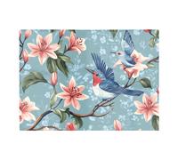 Warren Reed - Designer Birds On A Branch, Amongst The Lillies Chopping Board Warren Reed - Designer Multicolor