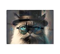 Warren Reed - Designer Birman Cat Face Splashart Chopping Board, Multi
