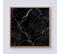 Warren Reed - Designer Black Marble Pattern Framed Canvas in Light Brown | Size: w40 inch x h40 inch Warren Reed - Designer Light Brown w40 inch x h40 inch