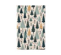 Warren Reed - Designer Boho Inspired Christmas Tree Pattern Tea Towel in Green Warren Reed - Designer Green