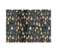 Warren Reed - Designer Boho Inspired Christmas Trees Glass Chopping Board in Green Warren Reed - Designer Green