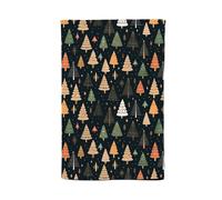 Warren Reed - Designer Boho Inspired Christmas Trees Tea Towel in Green Warren Reed - Designer Green