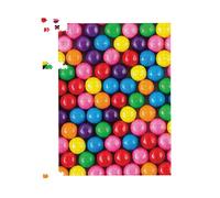 Warren Reed - Designer Brightly Colored Gum Balls Jigsaw Puzzle in Pink | Size: 500 Piece Warren Reed - Designer Pink 500 Piece