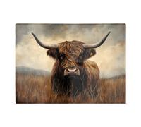 Warren Reed Designer Bronze Effect Highland Cow Chopping Board