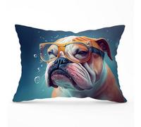 Warren Reed Designer Bulldog Splashart Cushions 33Cm X 48Cm