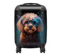 Warren Reed Cavapoo Dog Face Splashart Suitcase - Mini Cabin